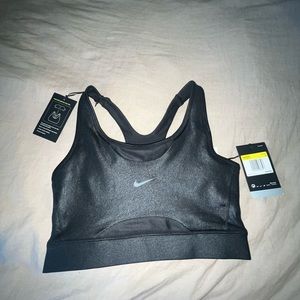 Black Crop Sports Bra Nike